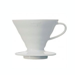 Hario V60 Glass Coffee Dripper Size 01 Ceramic White